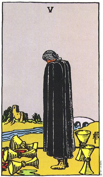 Five of Cups tarot card