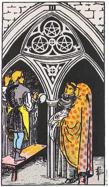 Three of Pentacles tarot card