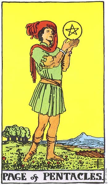 Page of Pentacles tarot card