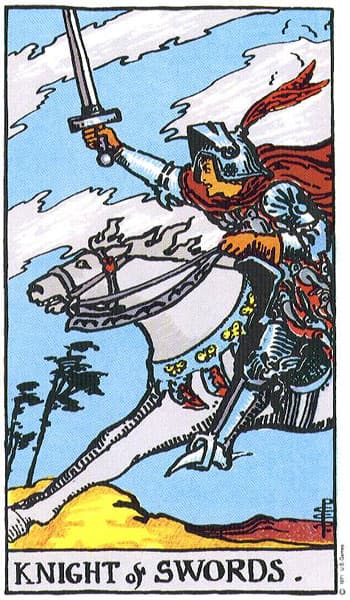 Knight of Swords tarot card