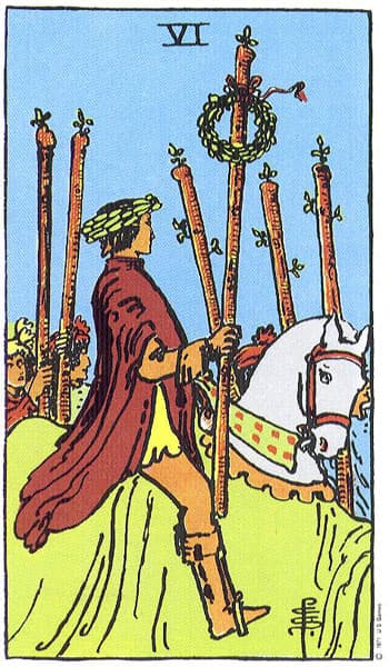 Six of Wands tarot card