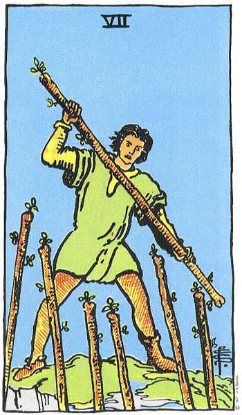 Seven of Wands tarot card